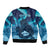 Yule Be Eaten Personalized Bomber Jacket Christmas Cat Jolakotturinn Icelandic - Wonder Print Shop