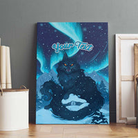 Yule Be Eaten Personalized Canvas Wall Art Christmas Cat Jolakotturinn Icelandic - Wonder Print Shop
