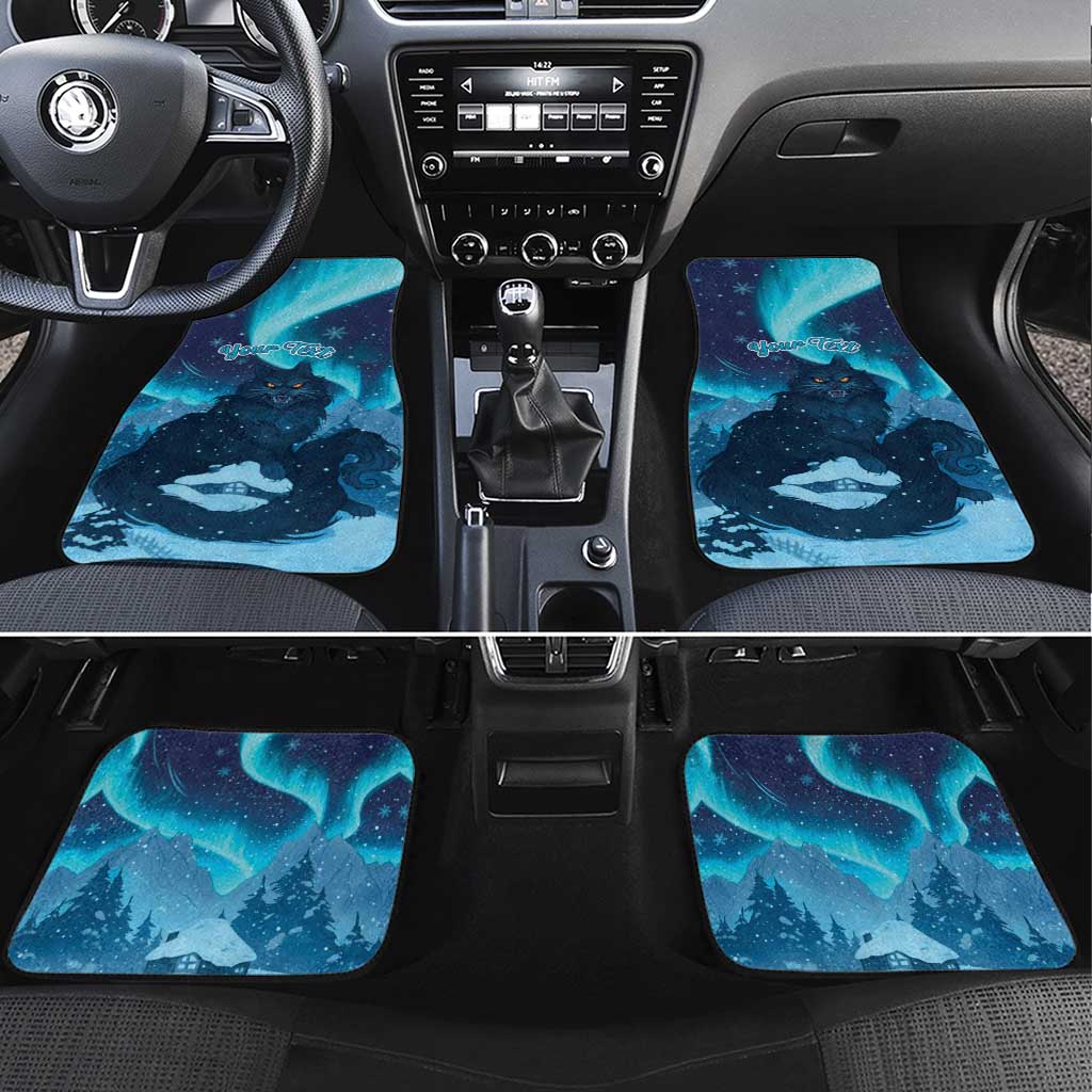 Yule Be Eaten Personalized Car Mats Christmas Cat Jolakotturinn Icelandic - Wonder Print Shop