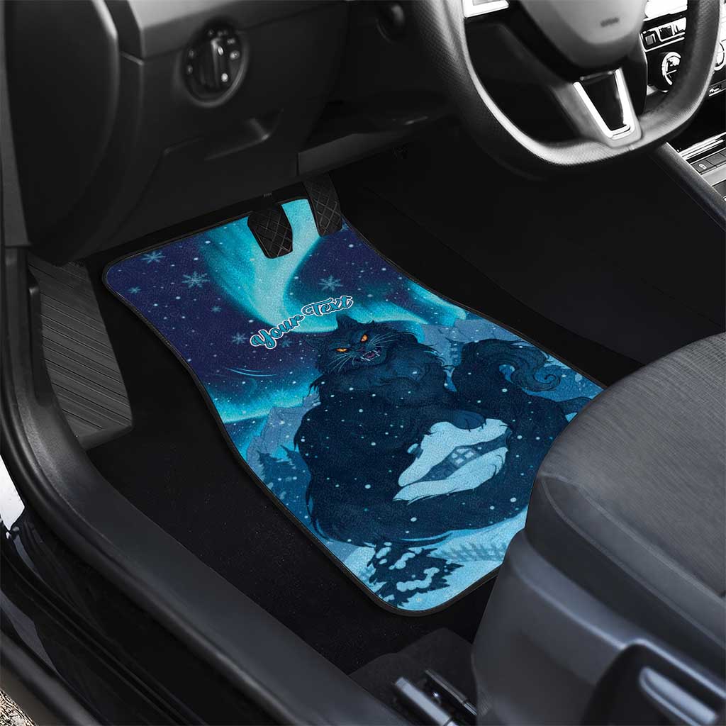 Yule Be Eaten Personalized Car Mats Christmas Cat Jolakotturinn Icelandic - Wonder Print Shop