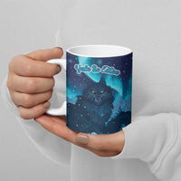 Yule Be Eaten Personalized Ceramic Mug Christmas Cat Jolakotturinn Icelandic - Wonder Print Shop