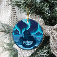 Yule Be Eaten Personalized Ceramic Ornament Christmas Cat Jolakotturinn Icelandic - Wonder Print Shop