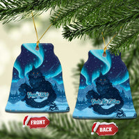 Yule Be Eaten Personalized Ceramic Ornament Christmas Cat Jolakotturinn Icelandic - Wonder Print Shop