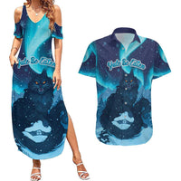 Yule Be Eaten Personalized Couples Matching Summer Maxi Dress and Hawaiian Shirt Christmas Cat Jolakotturinn Icelandic - Wonder Print Shop