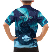 Yule Be Eaten Personalized Family Matching Mermaid Dress and Hawaiian Shirt Christmas Cat Jolakotturinn Icelandic - Wonder Print Shop