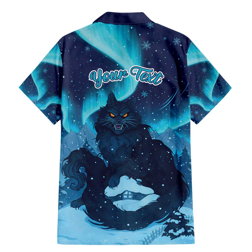 Yule Be Eaten Personalized Family Matching Mermaid Dress and Hawaiian Shirt Christmas Cat Jolakotturinn Icelandic - Wonder Print Shop