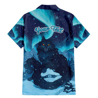 Yule Be Eaten Personalized Family Matching Mermaid Dress and Hawaiian Shirt Christmas Cat Jolakotturinn Icelandic - Wonder Print Shop