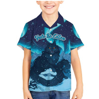 Yule Be Eaten Personalized Family Matching Mermaid Dress and Hawaiian Shirt Christmas Cat Jolakotturinn Icelandic - Wonder Print Shop