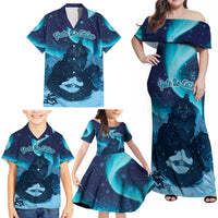 Yule Be Eaten Personalized Family Matching Off Shoulder Maxi Dress and Hawaiian Shirt Christmas Cat Jolakotturinn Icelandic - Wonder Print Shop