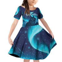 Yule Be Eaten Personalized Family Matching Off Shoulder Short Dress and Hawaiian Shirt Christmas Cat Jolakotturinn Icelandic - Wonder Print Shop