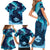 Yule Be Eaten Personalized Family Matching Short Sleeve Bodycon Dress and Hawaiian Shirt Christmas Cat Jolakotturinn Icelandic - Wonder Print Shop