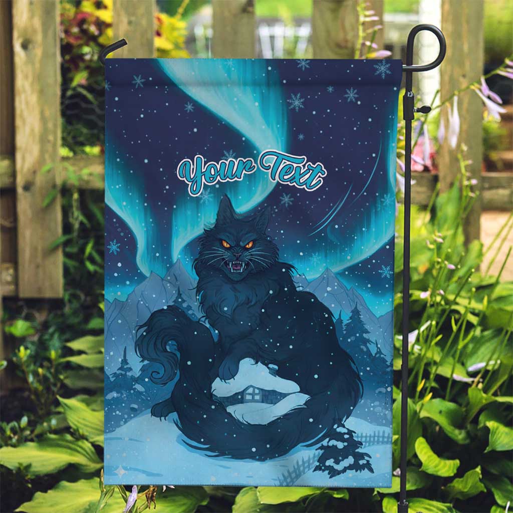 Yule Be Eaten Personalized Garden Flag Christmas Cat Jolakotturinn Icelandic - Wonder Print Shop