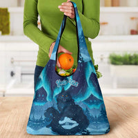 Yule Be Eaten Personalized Grocery Bag Christmas Cat Jolakotturinn Icelandic - Wonder Print Shop