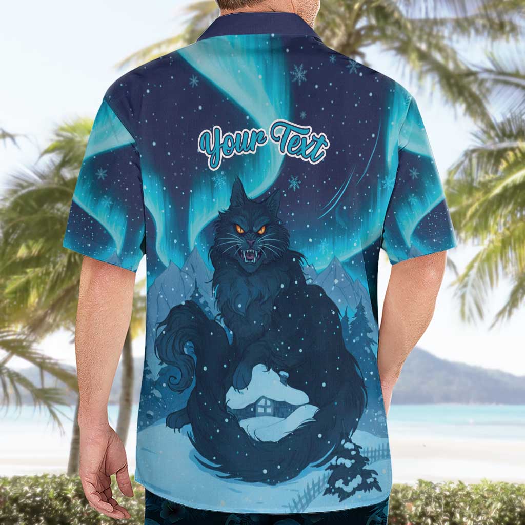 Yule Be Eaten Personalized Hawaiian Shirt Christmas Cat Jolakotturinn Icelandic - Wonder Print Shop