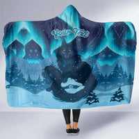 Yule Be Eaten Personalized Hooded Blanket Christmas Cat Jolakotturinn Icelandic - Wonder Print Shop