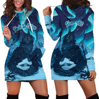 Yule Be Eaten Personalized Hoodie Dress Christmas Cat Jolakotturinn Icelandic - Wonder Print Shop