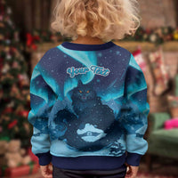 Yule Be Eaten Personalized Kid Ugly Christmas Sweater Christmas Cat Jolakotturinn Icelandic - Wonder Print Shop