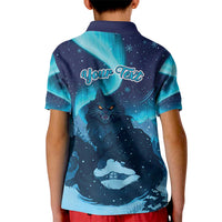 Yule Be Eaten Personalized Kid Polo Shirt Christmas Cat Jolakotturinn Icelandic - Wonder Print Shop