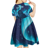 Yule Be Eaten Personalized Kid Short Sleeve Dress Christmas Cat Jolakotturinn Icelandic - Wonder Print Shop