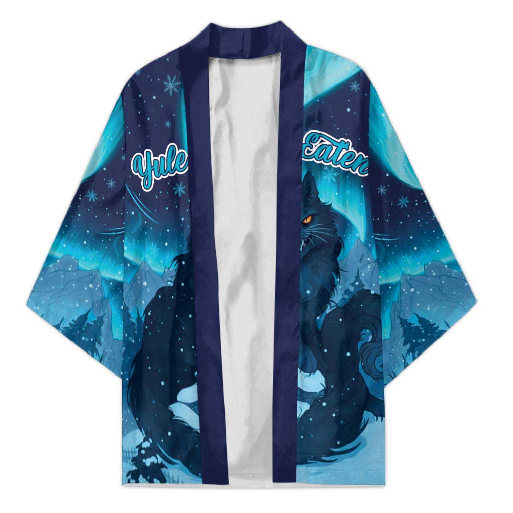 Yule Be Eaten Personalized Kimono Christmas Cat Jolakotturinn Icelandic - Wonder Print Shop