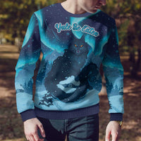 Yule Be Eaten Personalized Ugly Christmas Sweater Christmas Cat Jolakotturinn Icelandic - Wonder Print Shop