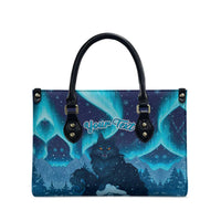 Yule Be Eaten Personalized Leather Bag Christmas Cat Jolakotturinn Icelandic - Wonder Print Shop