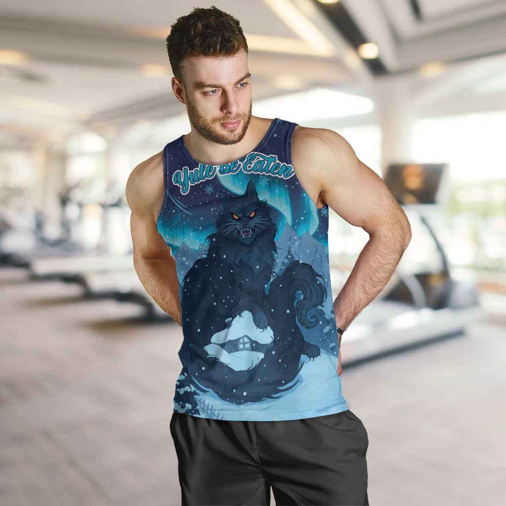Yule Be Eaten Personalized Men Tank Top Christmas Cat Jolakotturinn Icelandic - Wonder Print Shop