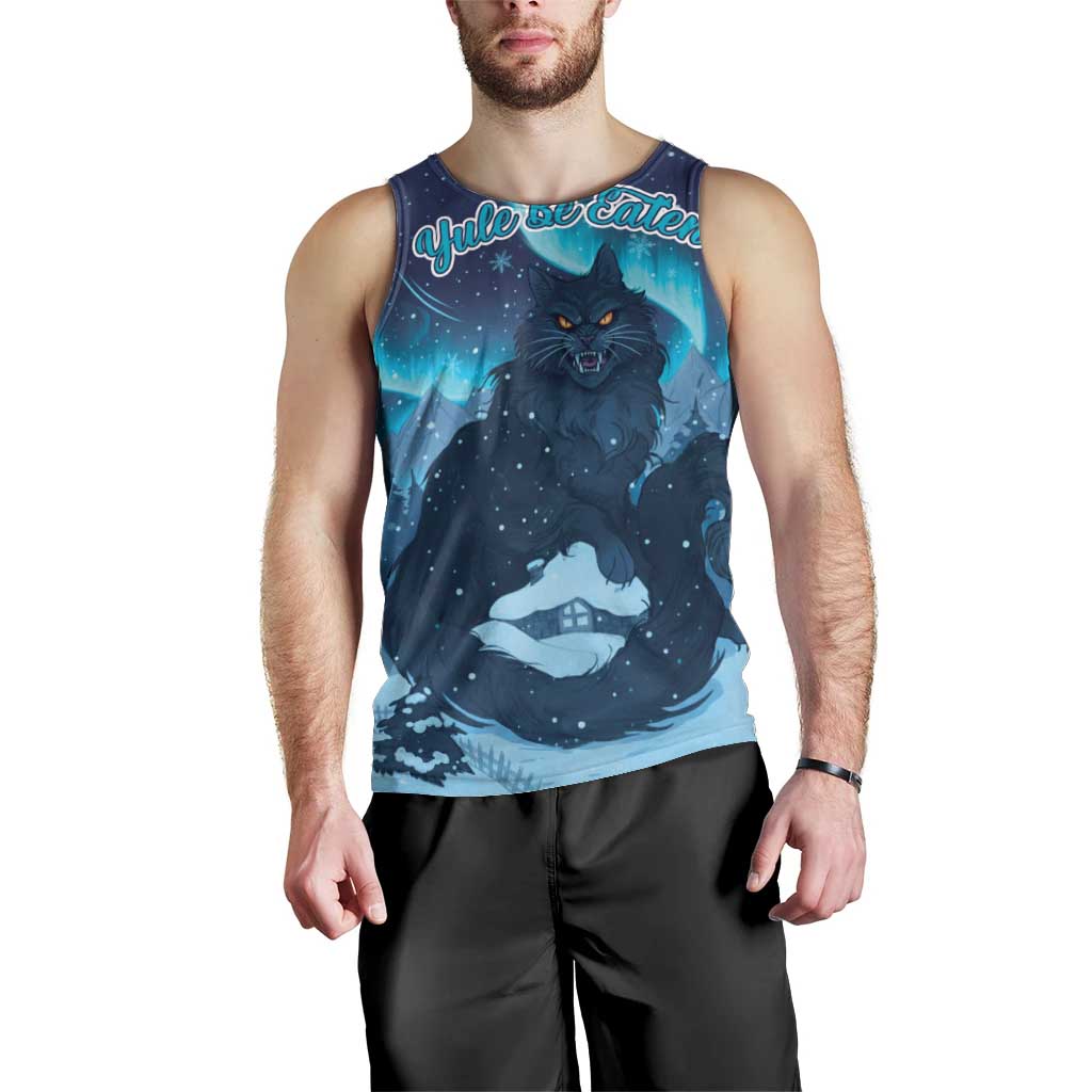 Yule Be Eaten Personalized Men Tank Top Christmas Cat Jolakotturinn Icelandic - Wonder Print Shop