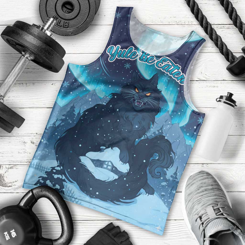 Yule Be Eaten Personalized Men Tank Top Christmas Cat Jolakotturinn Icelandic - Wonder Print Shop