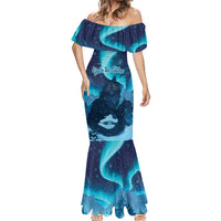 Yule Be Eaten Personalized Mermaid Dress Christmas Cat Jolakotturinn Icelandic - Wonder Print Shop