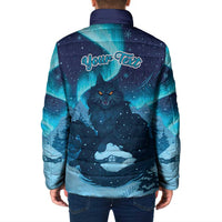 Yule Be Eaten Personalized Padded Jacket Christmas Cat Jolakotturinn Icelandic - Wonder Print Shop