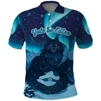 Yule Be Eaten Personalized Polo Shirt Christmas Cat Jolakotturinn Icelandic - Wonder Print Shop