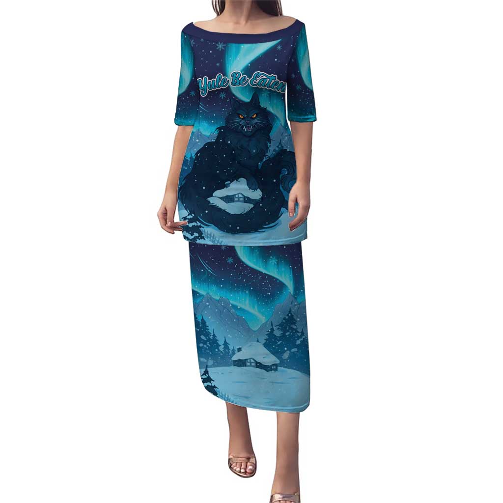 Yule Be Eaten Personalized Puletasi Christmas Cat Jolakotturinn Icelandic - Wonder Print Shop