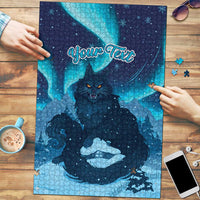 Yule Be Eaten Personalized Puzzle Christmas Cat Jolakotturinn Icelandic - Wonder Print Shop