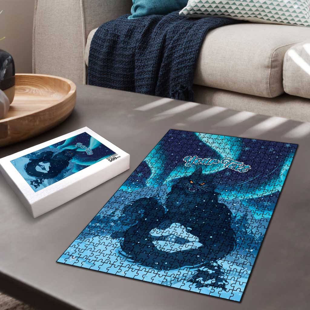 Yule Be Eaten Personalized Puzzle Christmas Cat Jolakotturinn Icelandic - Wonder Print Shop