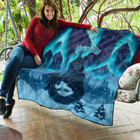 Yule Be Eaten Personalized Quilt Christmas Cat Jolakotturinn Icelandic - Wonder Print Shop