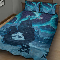 Yule Be Eaten Personalized Quilt Bed Set Christmas Cat Jolakotturinn Icelandic - Wonder Print Shop