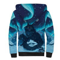 Yule Be Eaten Personalized Sherpa Hoodie Christmas Cat Jolakotturinn Icelandic - Wonder Print Shop