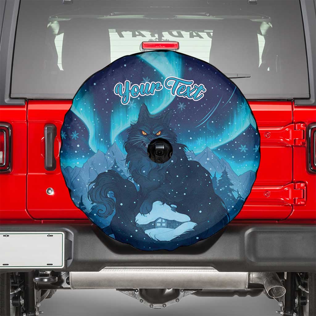 Yule Be Eaten Personalized Spare Tire Cover Christmas Cat Jolakotturinn Icelandic - Wonder Print Shop