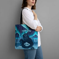 Yule Be Eaten Personalized Tote Bag Christmas Cat Jolakotturinn Icelandic - Wonder Print Shop