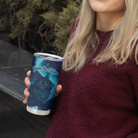 Yule Be Eaten Personalized Tumbler Cup Christmas Cat Jolakotturinn Icelandic - Wonder Print Shop