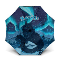 Yule Be Eaten Personalized Umbrella Christmas Cat Jolakotturinn Icelandic - Wonder Print Shop