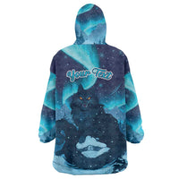 Yule Be Eaten Personalized Wearable Blanket Hoodie Christmas Cat Jolakotturinn Icelandic - Wonder Print Shop