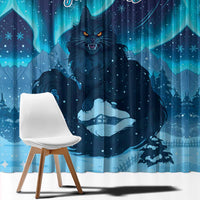 Yule Be Eaten Personalized Window Curtain Christmas Cat Jolakotturinn Icelandic - Wonder Print Shop