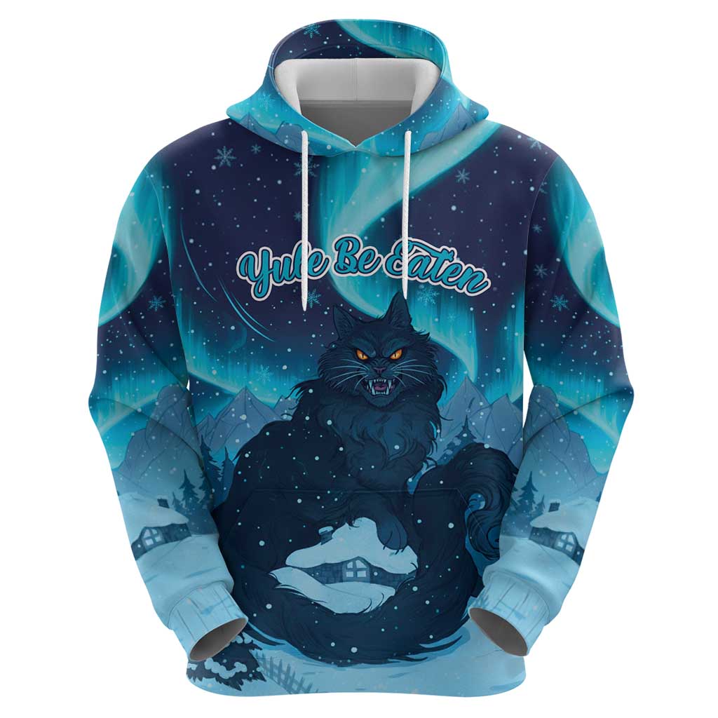 Yule Be Eaten Personalized Zip Hoodie Christmas Cat Jolakotturinn Icelandic - Wonder Print Shop