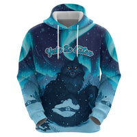 Yule Be Eaten Personalized Zip Hoodie Christmas Cat Jolakotturinn Icelandic - Wonder Print Shop