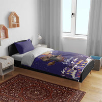 Italy Christmas Bedding Set La Befana Flying Over Winter Night - Wonder Print Shop