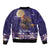 Italy Christmas Bomber Jacket La Befana Flying Over Winter Night - Wonder Print Shop