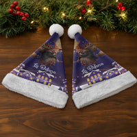 Italy Christmas Santa Hat La Befana Flying Over Winter Night - Wonder Print Shop