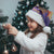 Italy Christmas Santa Hat La Befana Flying Over Winter Night - Wonder Print Shop